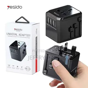 Yesido Universal Adapter With 3 Usb and Type-C Ports, Mc10