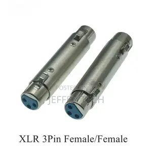 3 Pin XLR Female to Female Audio Microphone Mic Connector Xl