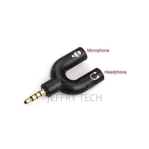 3.5mm Jack Audio Splitter Dual Headphone Microphone Y Separa