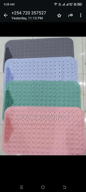 *45x60cm Antislip Bathroom Mat With Foot Scrub