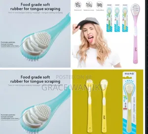 *Double Sided Silicone Tongue Cleaner