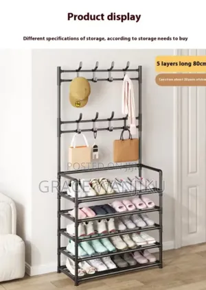 **High Strong Metallic 5 Layer Shoe Rack Organizer*
