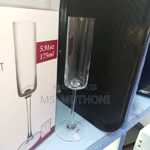 6 PCS *175ml Long Stem Champagne/Flute Glasses