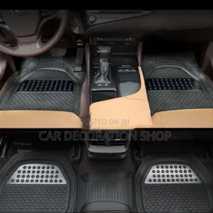 Black 5x Water/Dust Proof Deep Dish Floor Carpet Mat