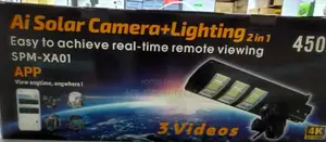 Lighting 2 in 1 V380pro + Ai Solar Camera + Security Camera