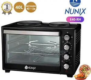 Nunix 4 Knob Settings 40 Litres Electric Rotisserie Oven