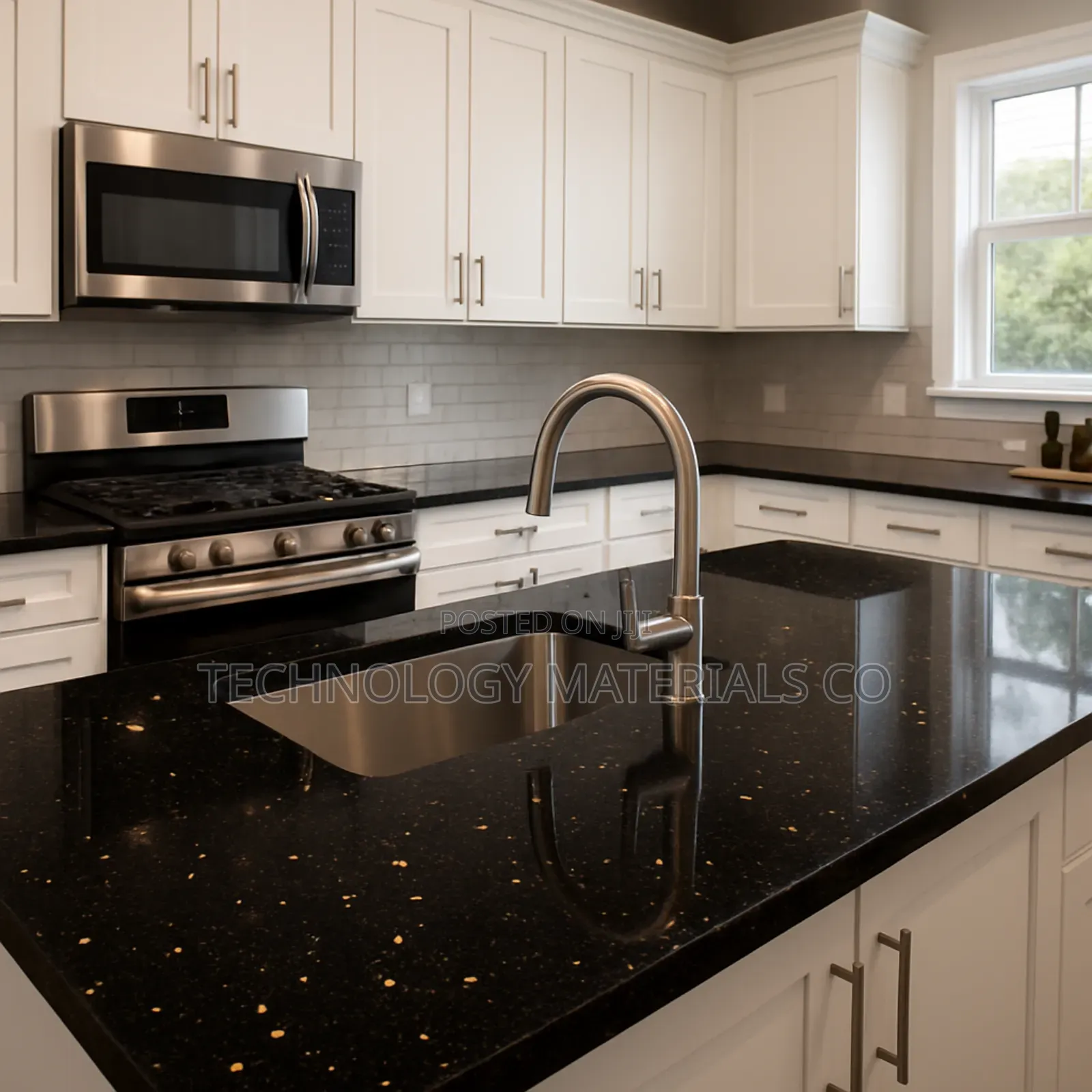 Black Galaxy Granite(8ft * 2ft * 18mm)