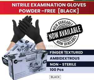 Black Nitrile Gloves Latex Free : Clean Gloves