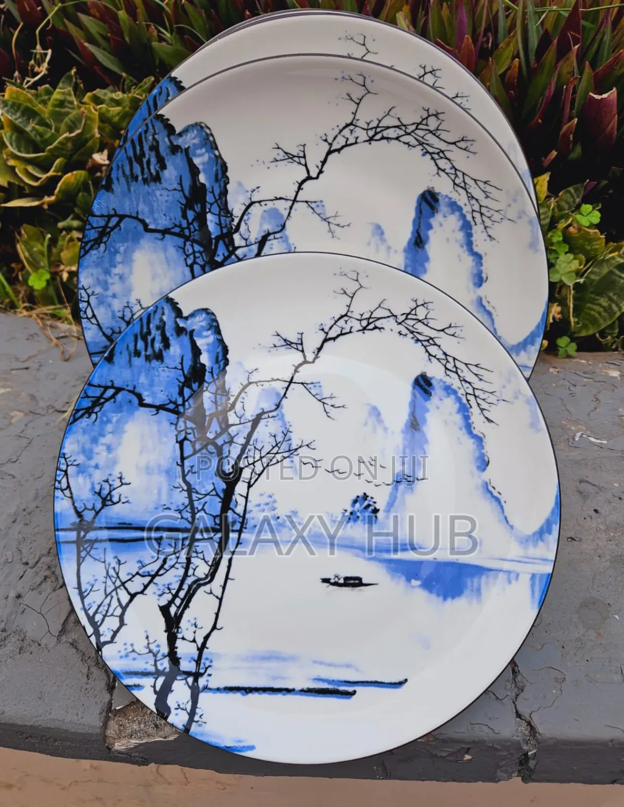 Marble Ceramic Plate Set