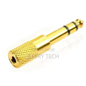 6.35mm Male to 3.5 Mm Earphone Adapter Plug 1 Male for 2 Fem