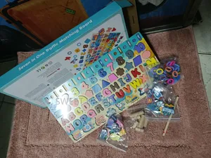 7 in 1 Wooden Montessori
 Numbers and Alphabet