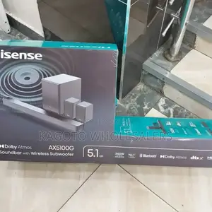 Hisense 5.1 Ax5100 Sound Bar With Wireless Subwoofer/Usb/Bt
