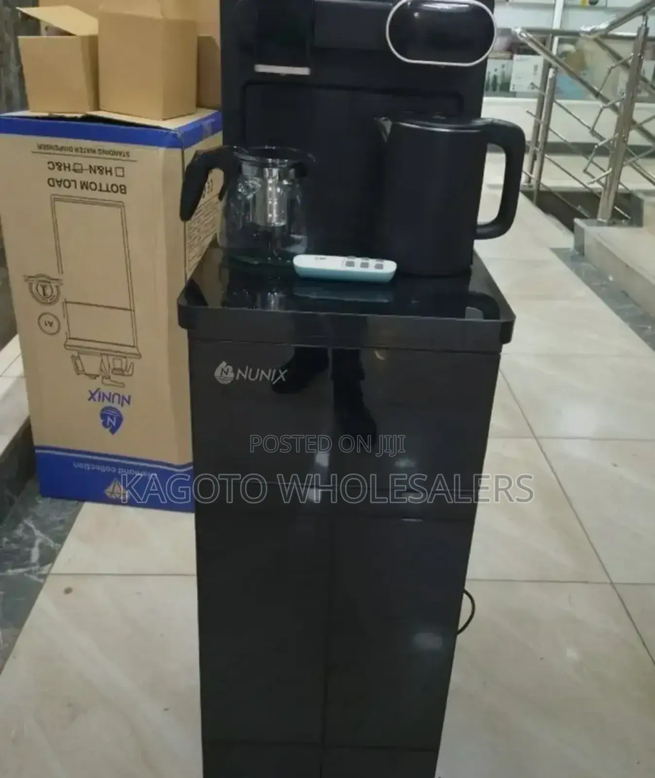 Nunix A1c Bottom Load Water Dispenser (Black) + Remote A1