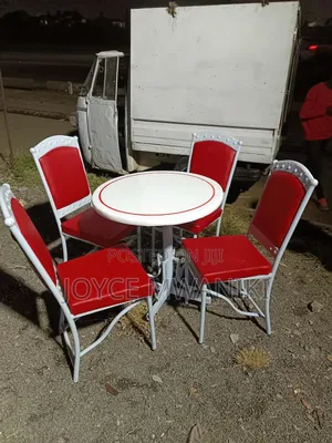 Powdercoated White Restaurant Set/ Hotel Set