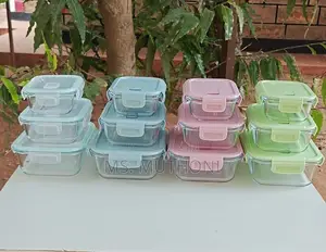 3pc High Borosilicate Glass Food Containers