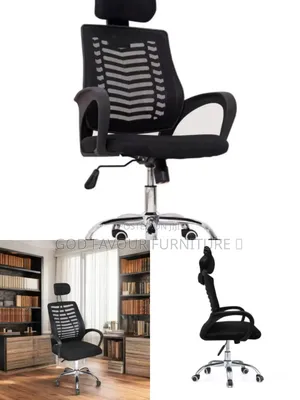 Brand New Swivel Office Chair With Headrest Hgf8k