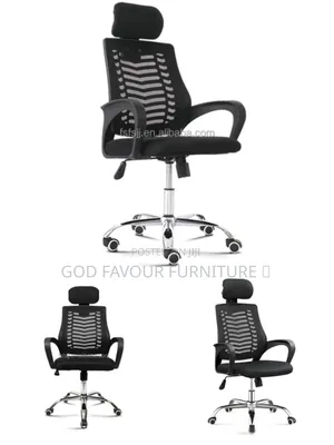 Vintage Headrest Office Chair With Armrests Vx4az