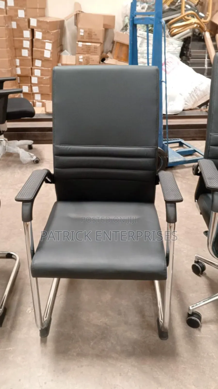 Executive Modern Office Leather Visitors Chair