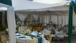 Field Set Up for Birthday Tent, Seats/Chairs, Tents Hire