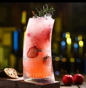 6 PCS Crescent-Shaped Transparent Glassware