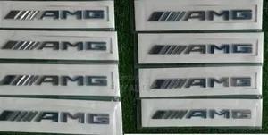 For Mercedes Benz Amg Emblem Chrome Sticker Lettering Logo