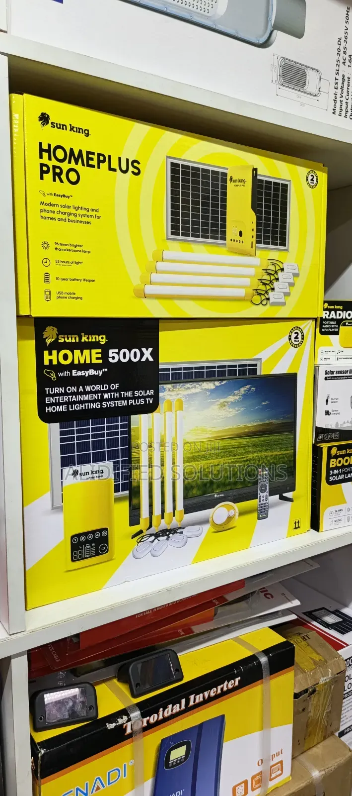Sunking Home 500x +1panel+1battery+Motion Sensor