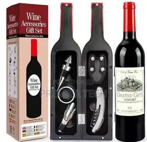 5pcs Bottle Shaped Wine Opener ,Wine Bottle Corkscrew Set