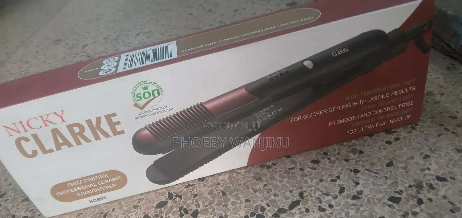 Nicky Clarke Professional Ceramic Straightener