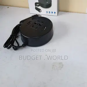 Black Smart Display, Portable Car Inverter Dc 12v to Ac 220v