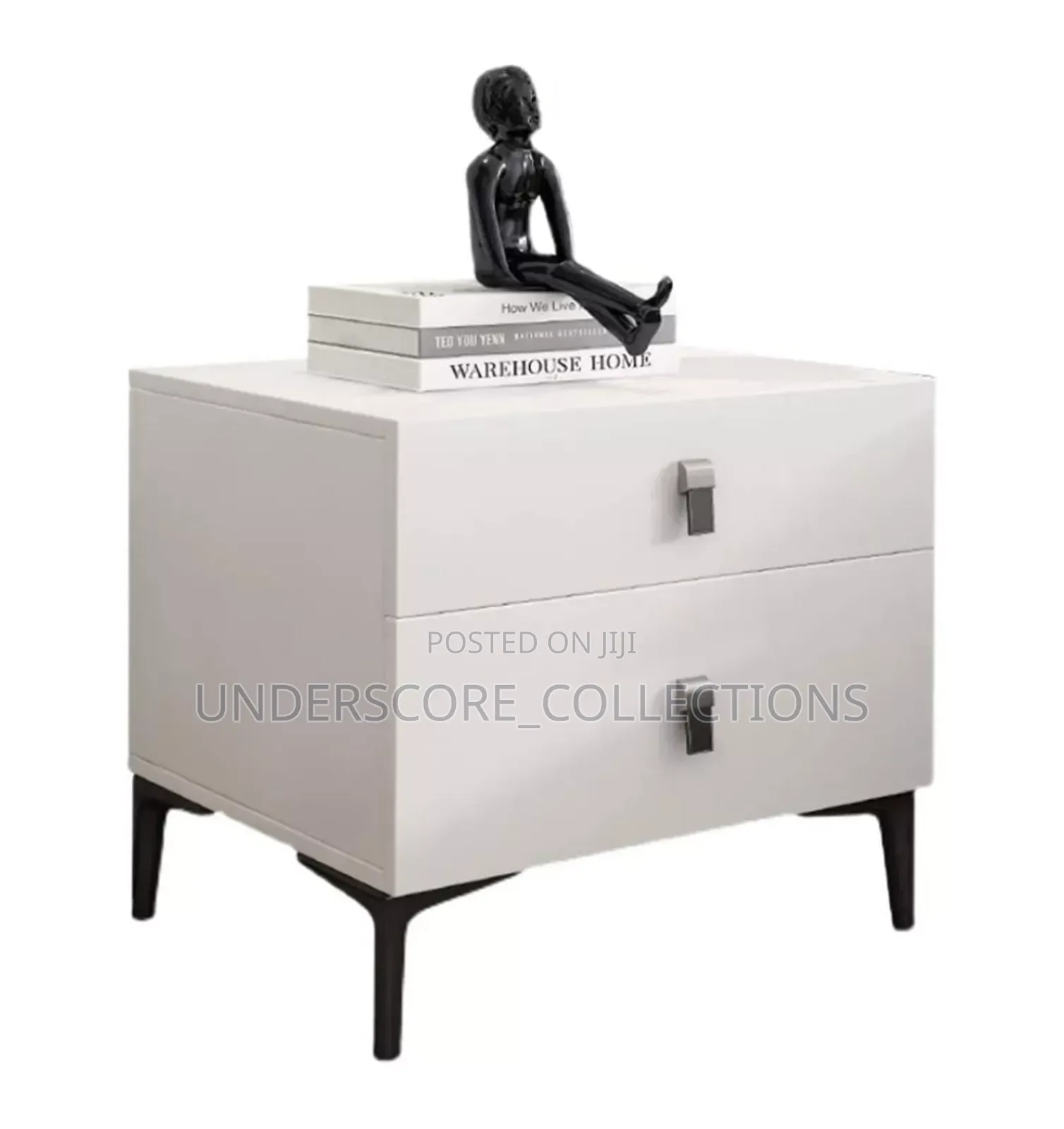 Double Drawer Bedside Table End