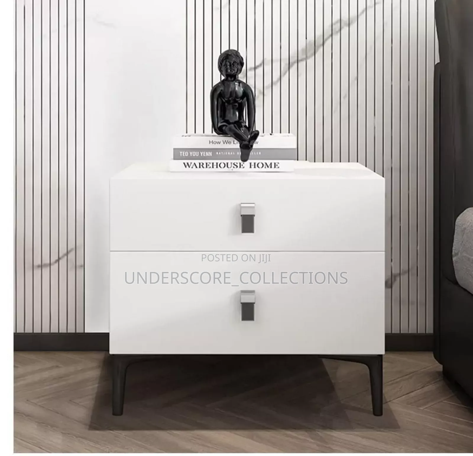 Double Drawer Bedside Table End