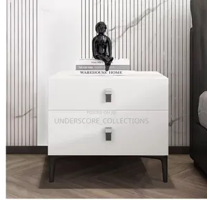 Double Drawer Bedside Table End