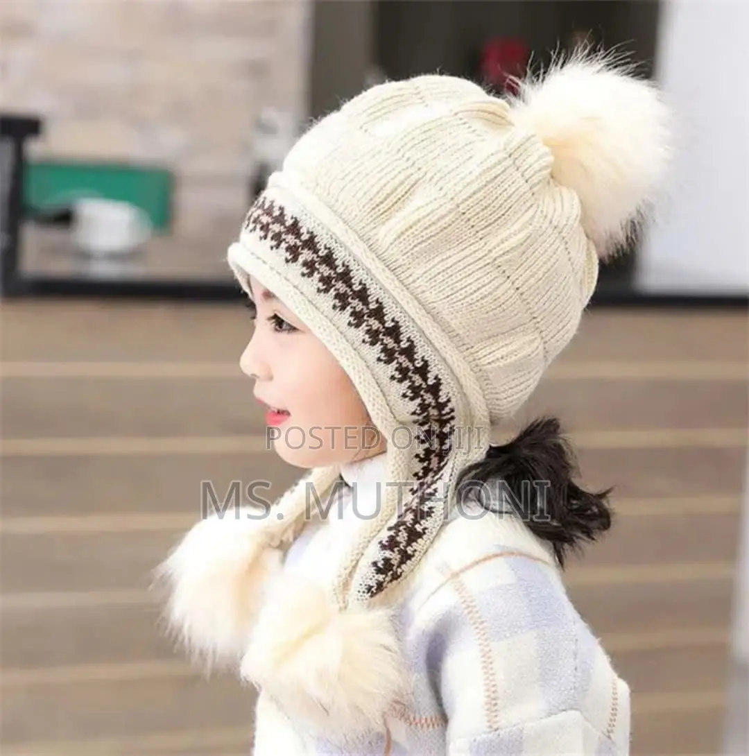 Women's Fleece-Lined and Thickened Knitpullover Hat