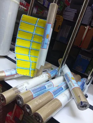 Plastic Coated Book Cover- 5metres,16pcs Self Adhesive Label