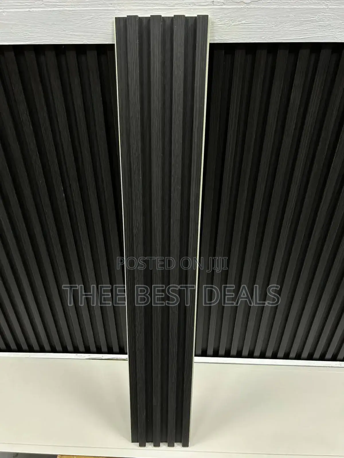 Flutted Wall Panel WPC Black