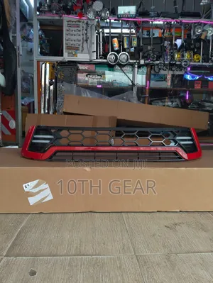 Hilux Revo 2015 Grille With Led Light Black