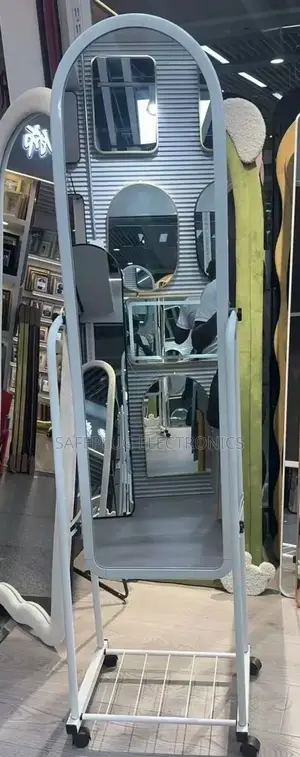 Available in White/ Black/ Pink - Dressing Mirror (Wheeled)