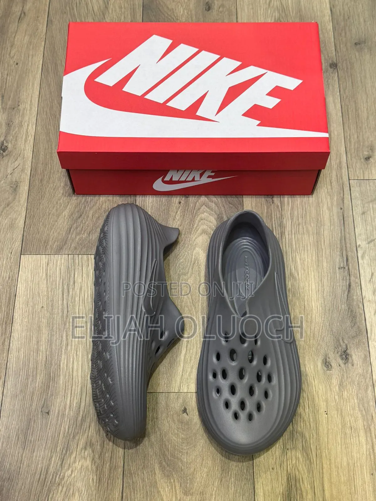Grey Nike React X Rejuven8