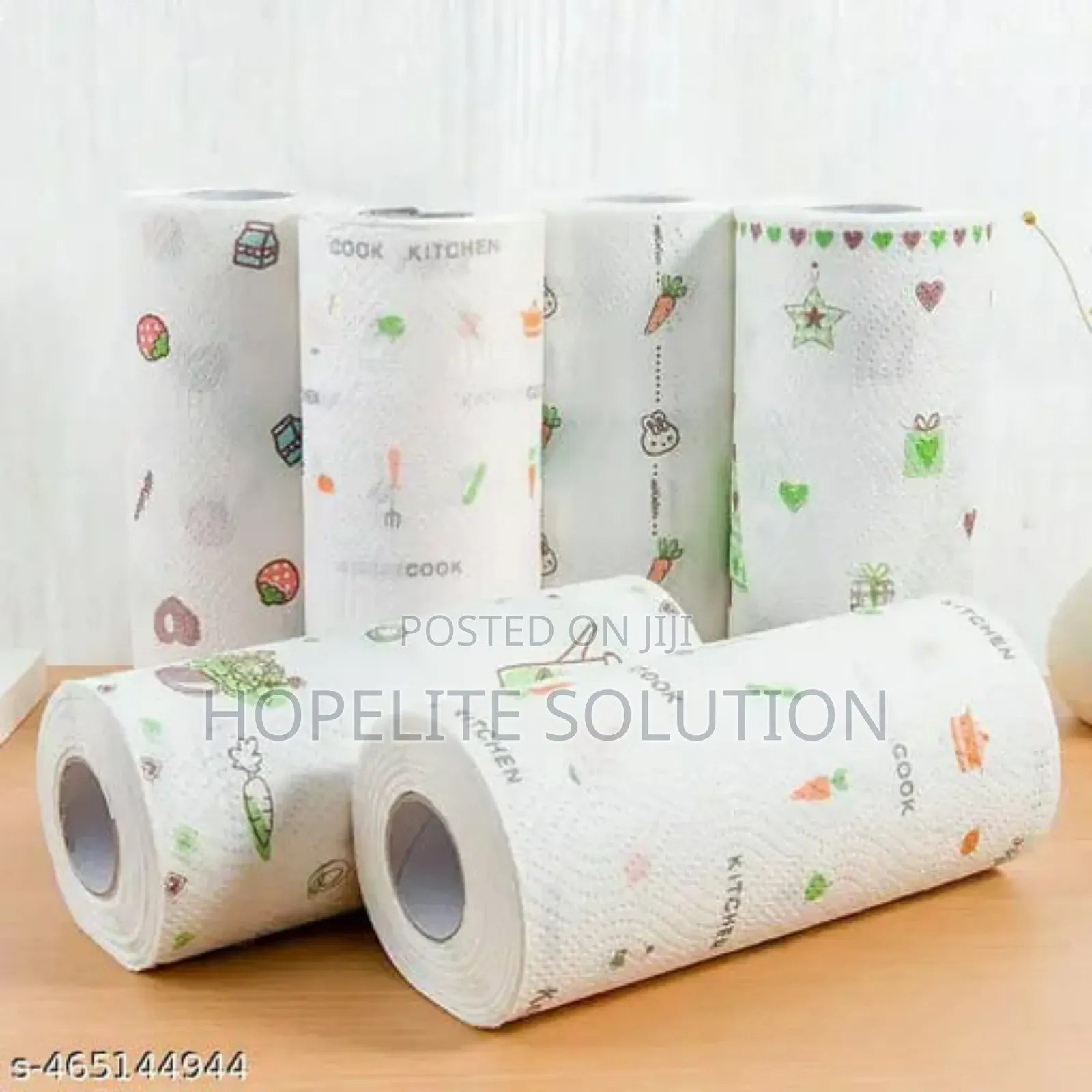 Long Roll Absorbent Kitchen Towel Wiping Paper Roll