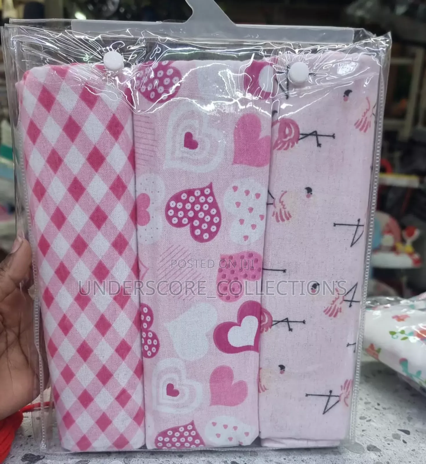 3 Piece Big Flannel Blanket for Babies