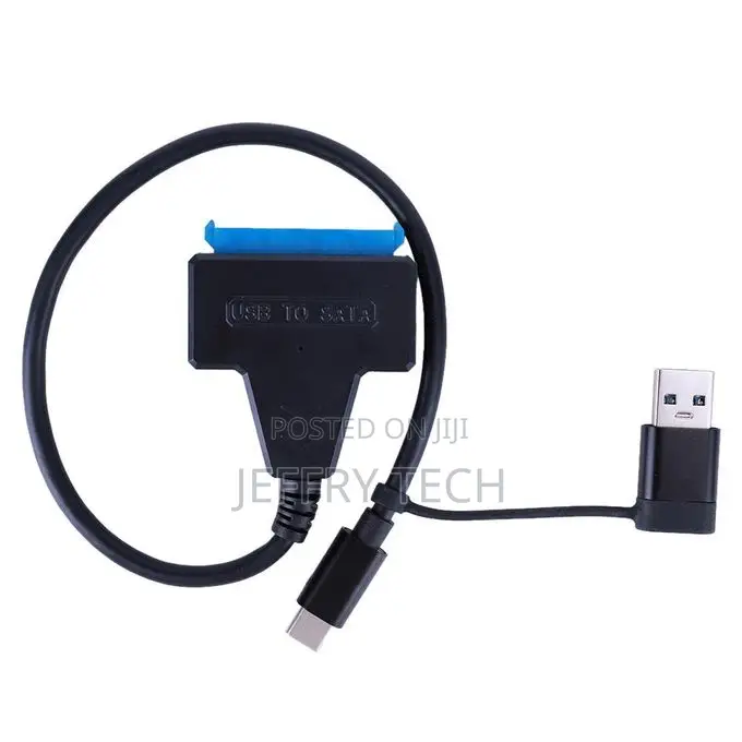 2-in-1 Usb 3.0 Type-C to Sata Iii Adapter for 2.5 Inch SSD