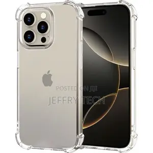 Clear Tpu Shockproof Corners Case Cover for iPhone 16 Pro