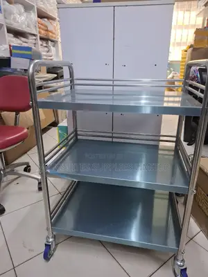 3shelves  Stainless Steel  Instruments Trolley.