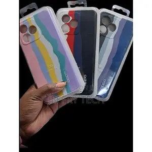 Realme C53 Rainbow Good Quality Silicone Cover / Case