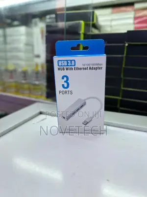 Usb 3 Port Hub With Rj45 Ethernet Adapter