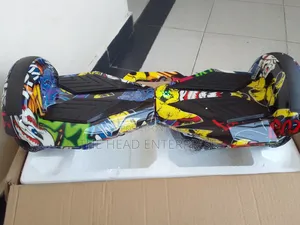 Graffiti Yellow 8.5 Inch High Powered Hoverboard