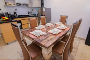 Beautiful 6 Seater Pure Marble Dining Table