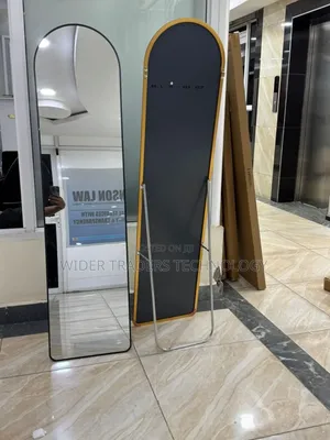 Arched Aluminum Alloy Full Length Dressing Mirrors 36cm