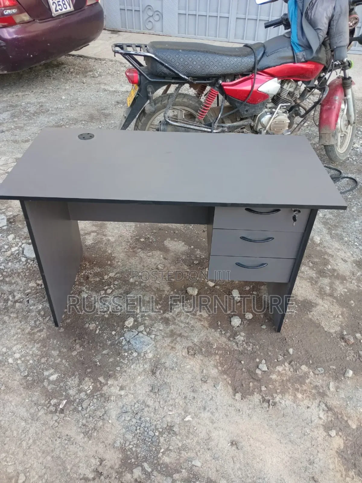 Study Table With 3 Drawers