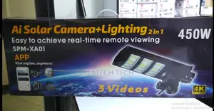 2in1 450w Solar Powered Security Street Light